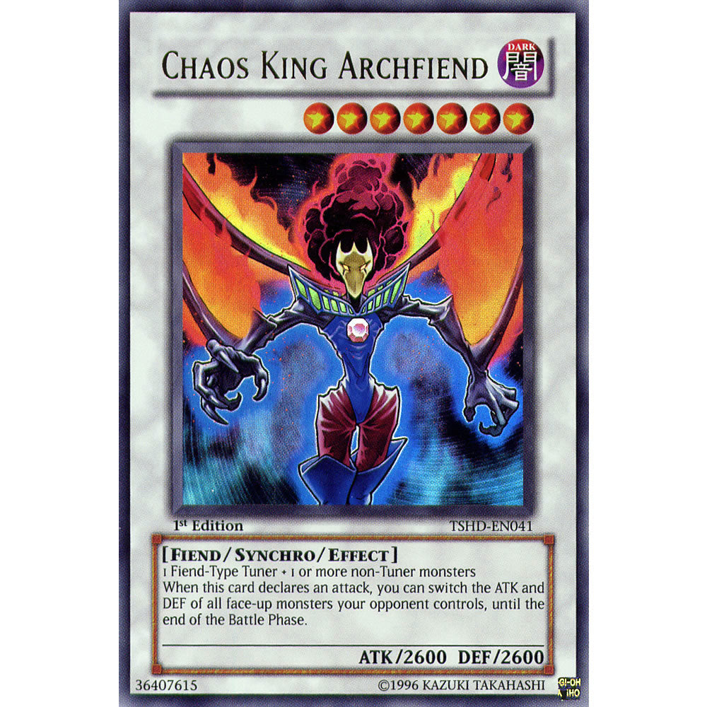 Chaos King Archfiend TSHD-EN041 Yu-Gi-Oh! Card from the The Shining Darkness Set