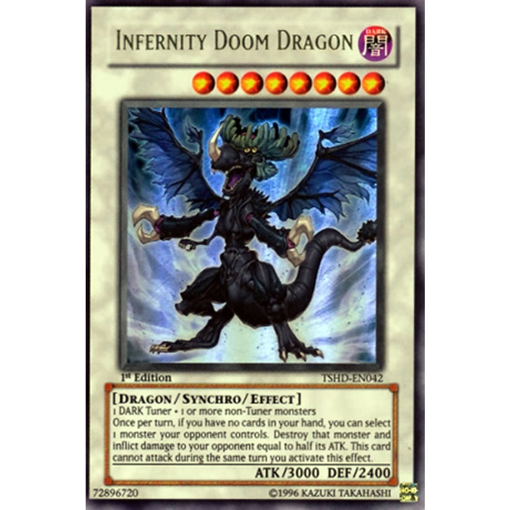 Infernity Doom Dragon TSHD-EN042 Yu-Gi-Oh! Card from the The Shining Darkness Set