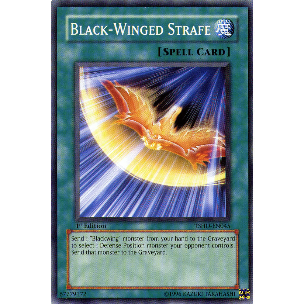 Black Winged Strafe TSHD-EN045 Yu-Gi-Oh! Card from the The Shining Darkness Set