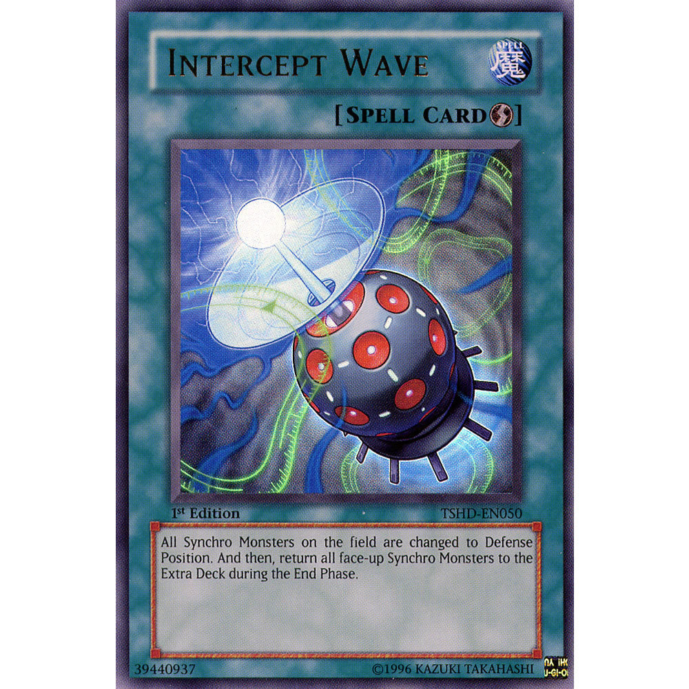 Intercept Wave TSHD-EN050 Yu-Gi-Oh! Card from the The Shining Darkness Set