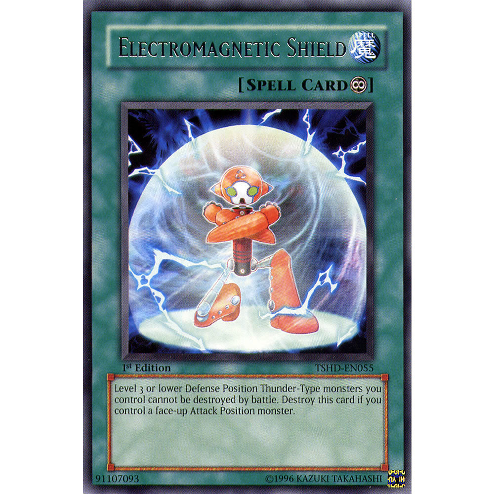 Electronmagnetic Shield TSHD-EN055 Yu-Gi-Oh! Card from the The Shining Darkness Set