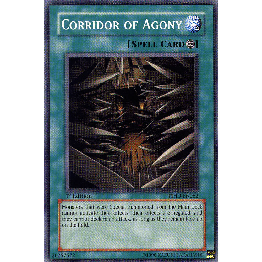 Corridor Of Agony TSHD-EN062 Yu-Gi-Oh! Card from the The Shining Darkness Set