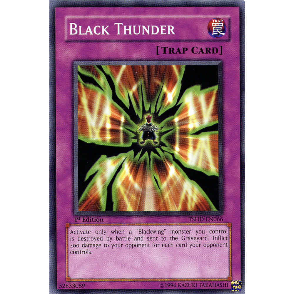 Black Thunder TSHD-EN066 Yu-Gi-Oh! Card from the The Shining Darkness Set