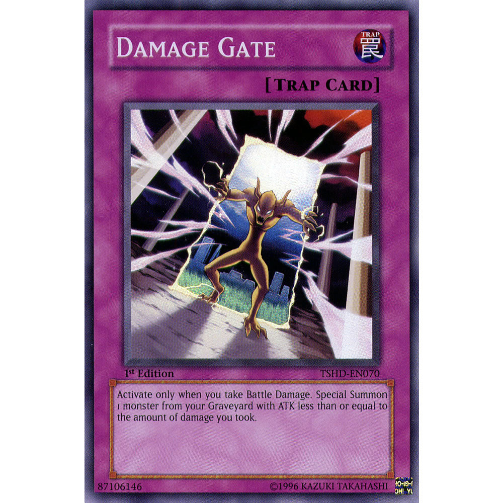 Damage Gate TSHD-EN070 Yu-Gi-Oh! Card from the The Shining Darkness Set