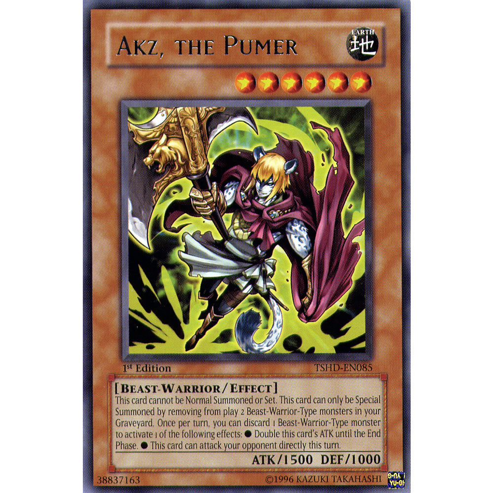 Akz, the Pumer TSHD-EN085 Yu-Gi-Oh! Card from the The Shining Darkness Set