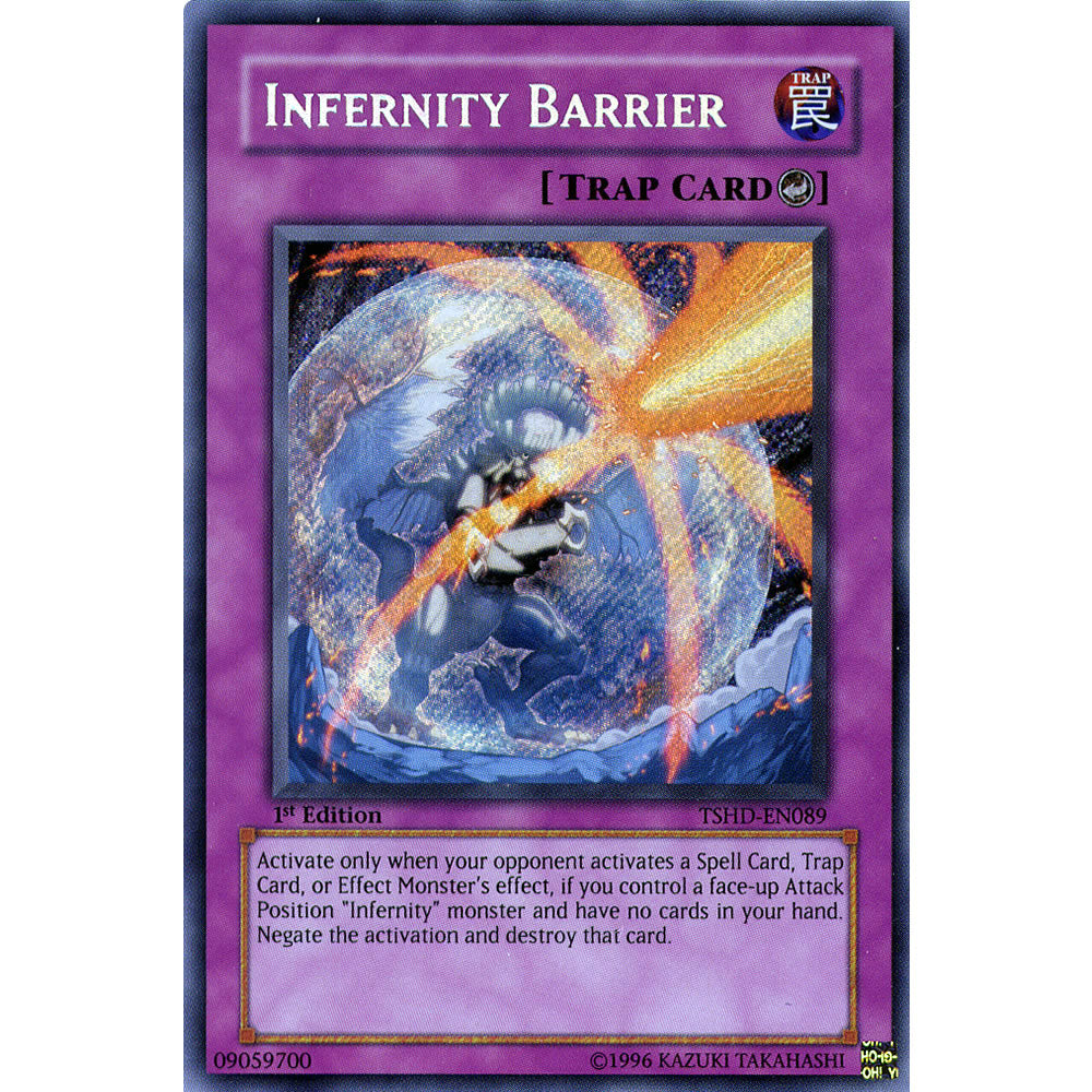 Infernity Barrier TSHD-EN089 Yu-Gi-Oh! Card from the The Shining Darkness Set