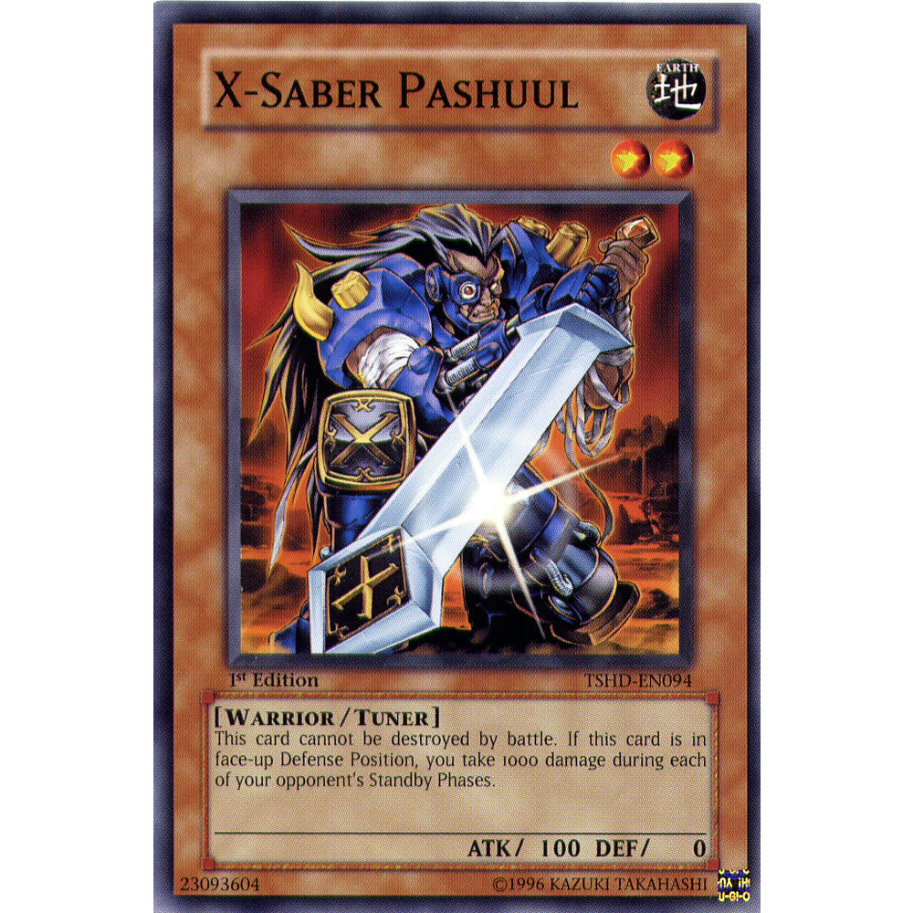 X-Saber Pashuul TSHD-EN094 Yu-Gi-Oh! Card from the The Shining Darkness Set