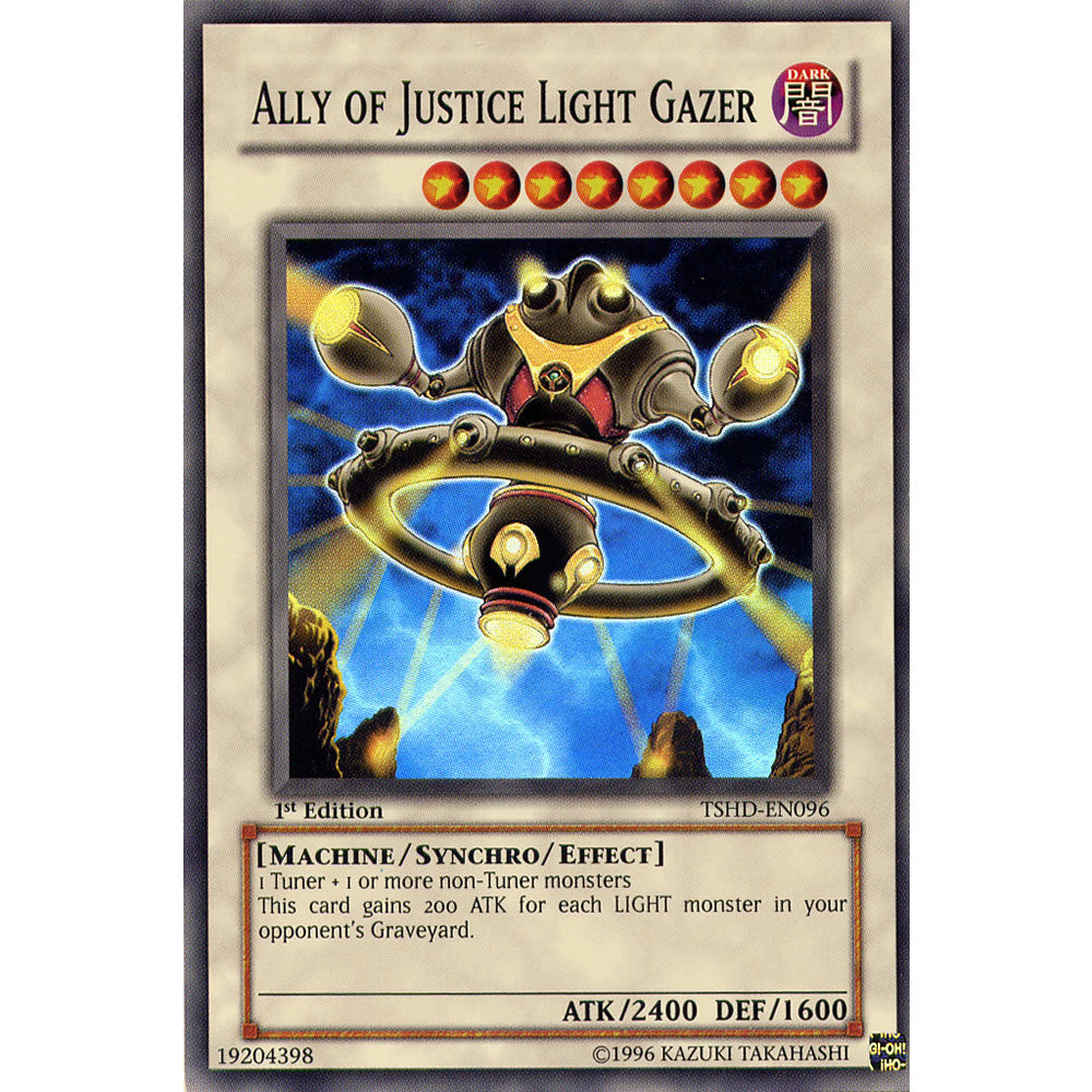 Ally of Justice Light Gazer TSHD-EN096 Yu-Gi-Oh! Card from the The Shining Darkness Set
