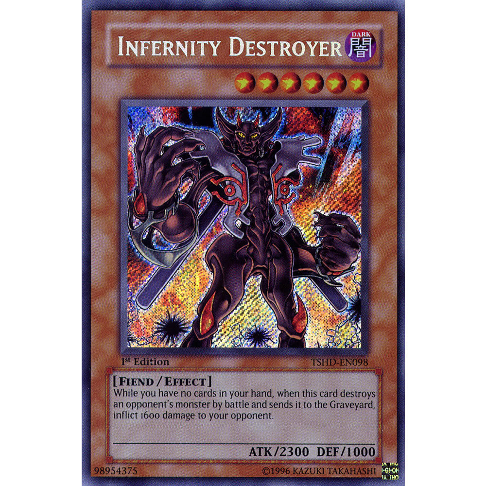 Infernity Destroyer  TSHD-EN098 Yu-Gi-Oh! Card from the The Shining Darkness Set