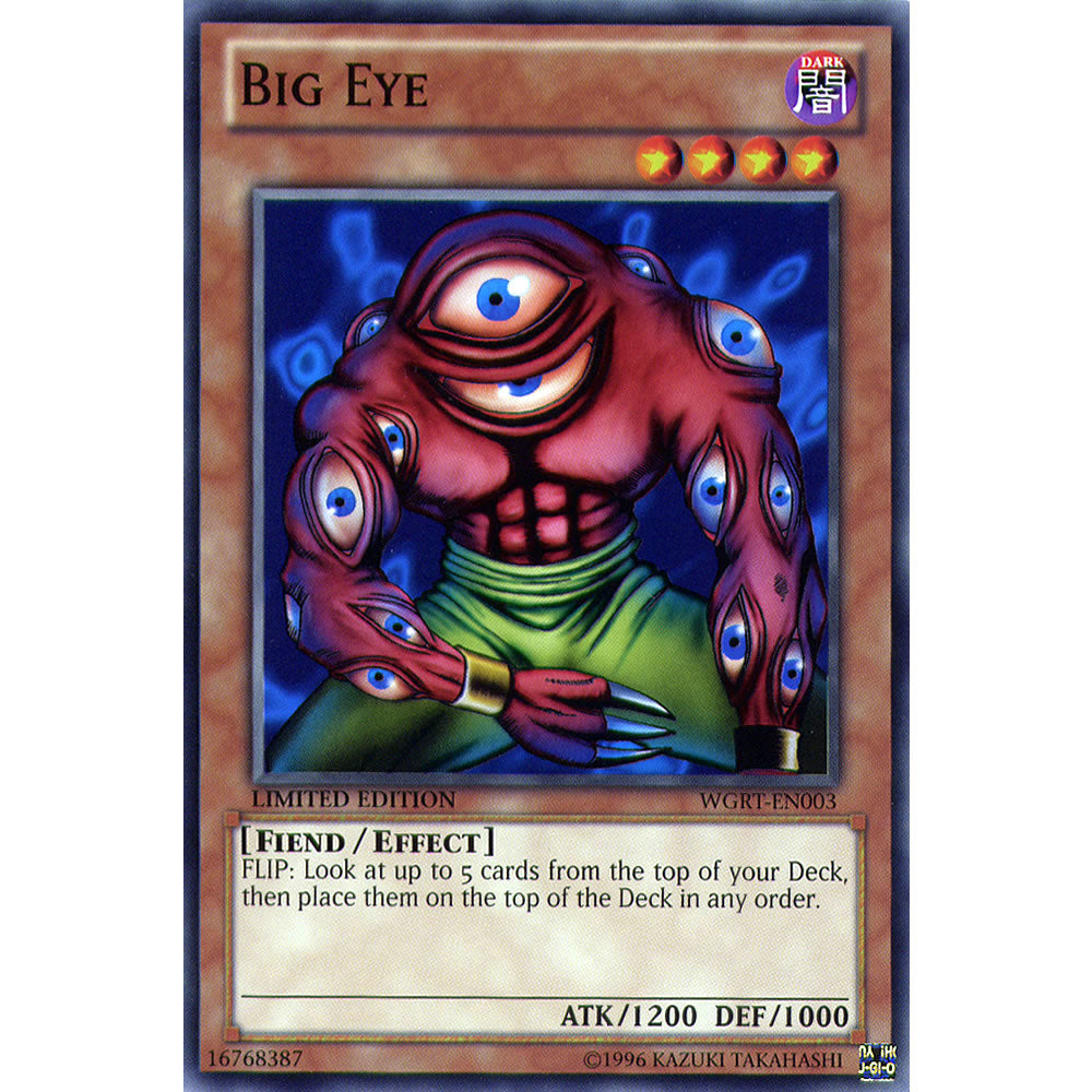 Big Eye WGRT-EN003 Yu-Gi-Oh! Card from the War of the Giants Reinforcements Set