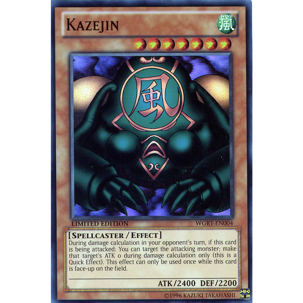 Kazejin WGRT-EN004 Yu-Gi-Oh! Card from the War of the Giants Reinforcements Set