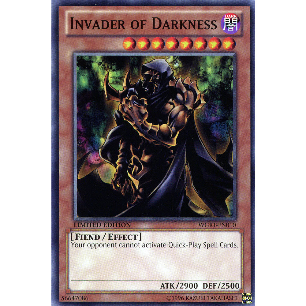 Invader of Darkness WGRT-EN010 Yu-Gi-Oh! Card from the War of the Giants Reinforcements Set