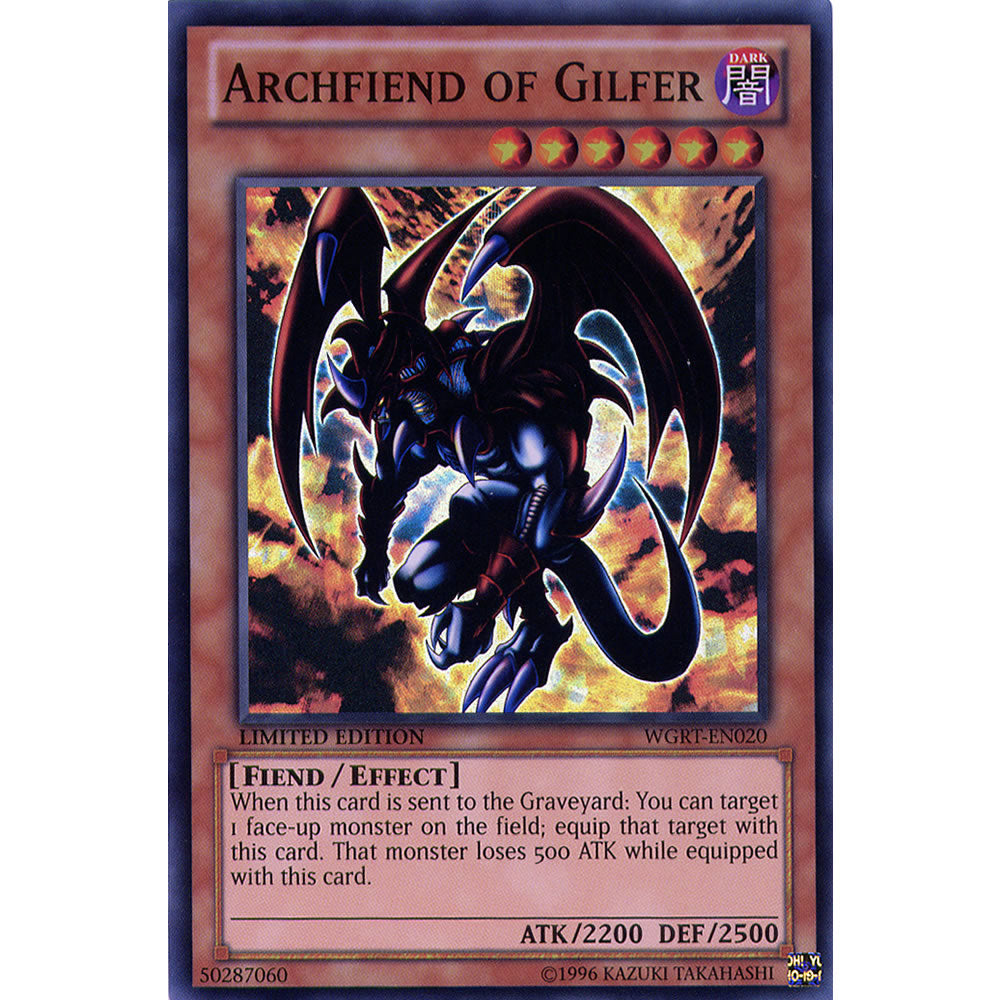 Archfiend of Gilfer WGRT-EN020 Yu-Gi-Oh! Card from the War of the Giants Reinforcements Set