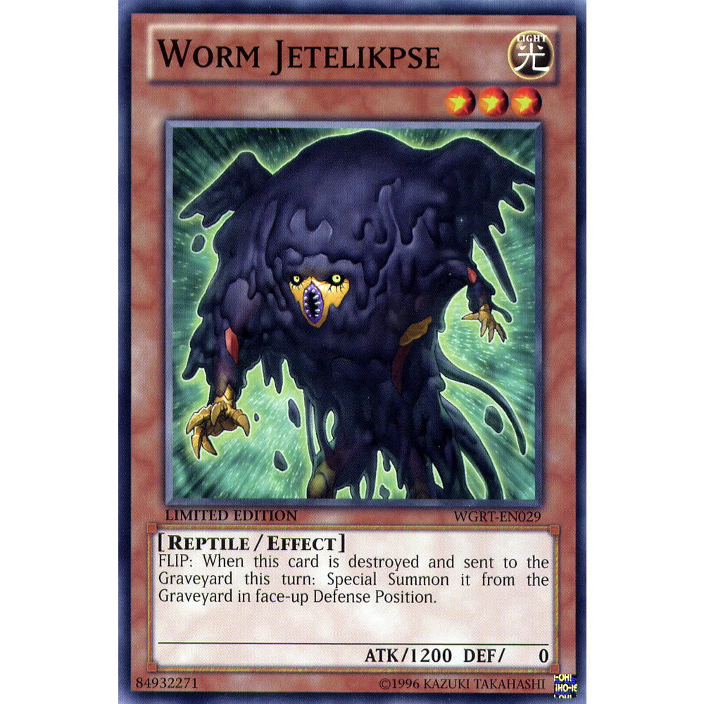Worm Jetelikpse WGRT-EN029 Yu-Gi-Oh! Card from the War of the Giants Reinforcements Set