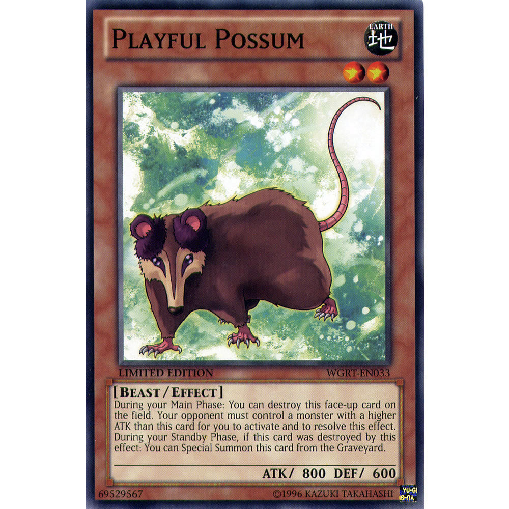 Playful Possum WGRT-EN033 Yu-Gi-Oh! Card from the War of the Giants Reinforcements Set