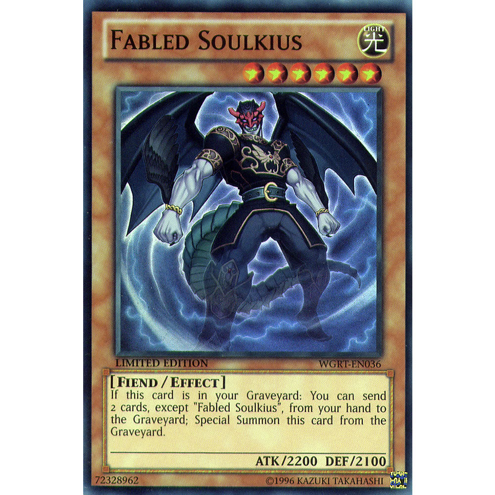 Fabled Soulkius WGRT-EN036 Yu-Gi-Oh! Card from the War of the Giants Reinforcements Set