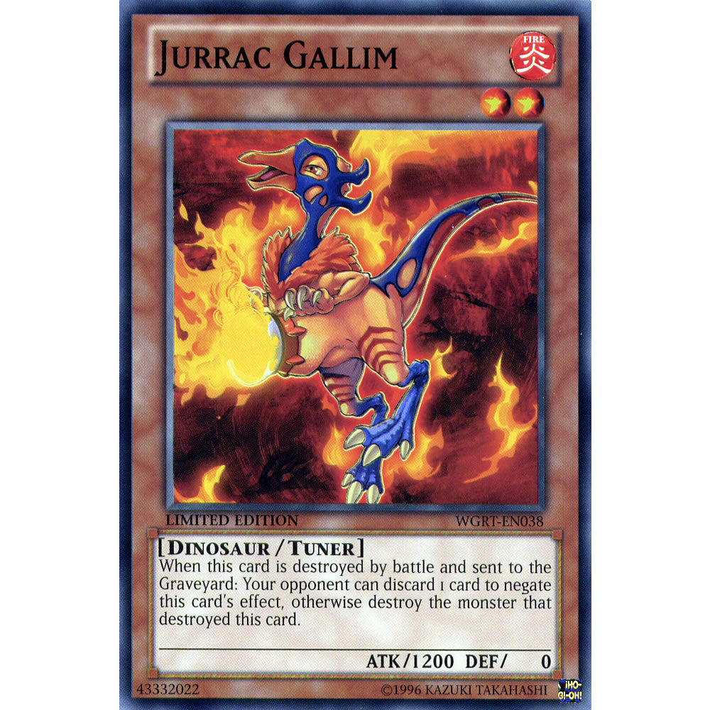 Jurrac Gallim WGRT-EN038 Yu-Gi-Oh! Card from the War of the Giants Reinforcements Set