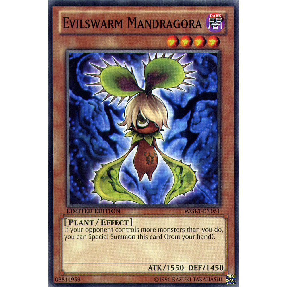 Evilswarm Mandragora WGRT-EN051 Yu-Gi-Oh! Card from the War of the Giants Reinforcements Set
