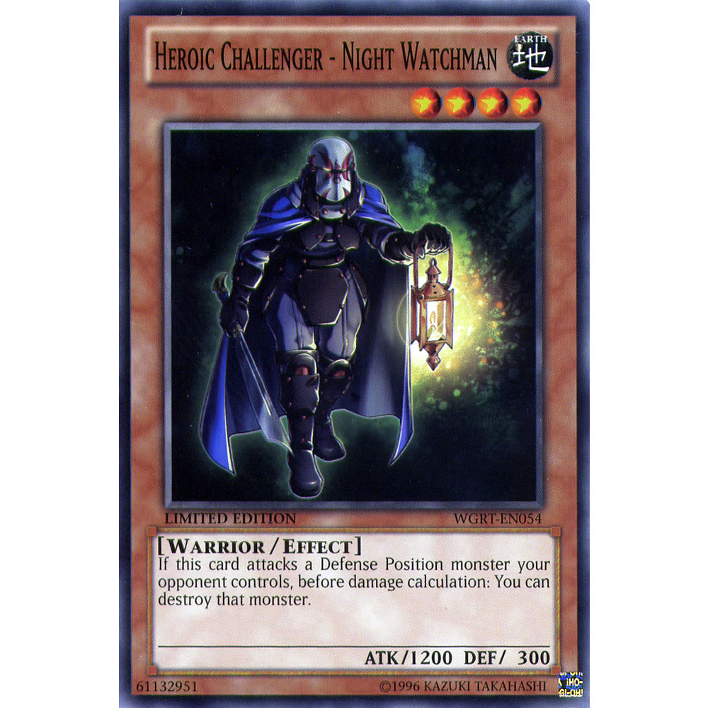 Heroic Challenger - Night Watchman WGRT-EN054 Yu-Gi-Oh! Card from the War of the Giants Reinforcements Set