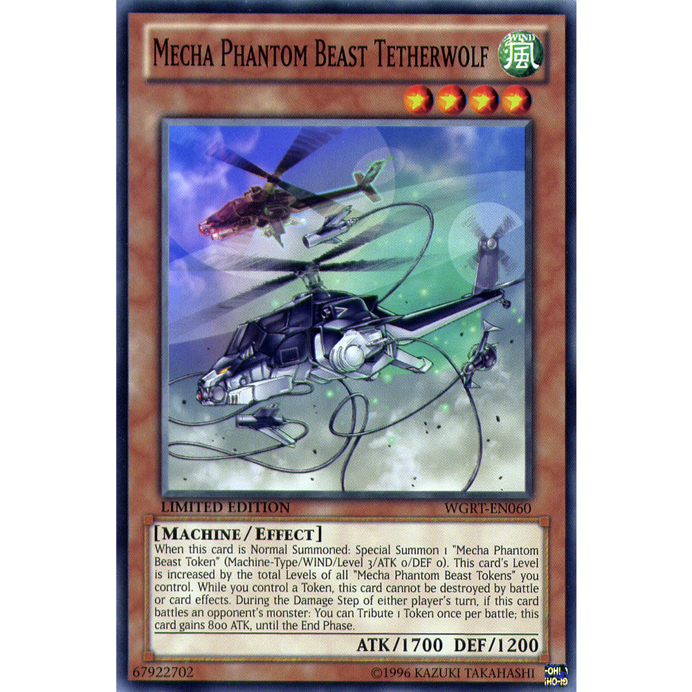 Mecha Phantom Beast Tetherwolf WGRT-EN060 Yu-Gi-Oh! Card from the War of the Giants Reinforcements Set