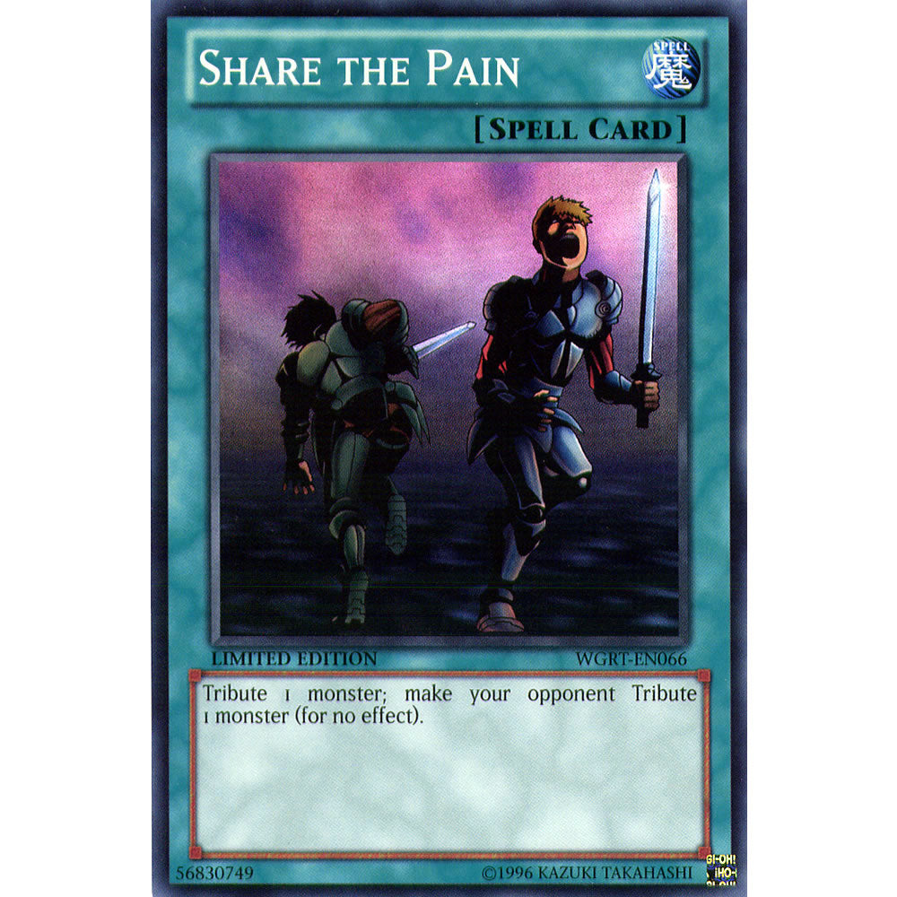Share the Pain WGRT-EN066 Yu-Gi-Oh! Card from the War of the Giants Reinforcements Set