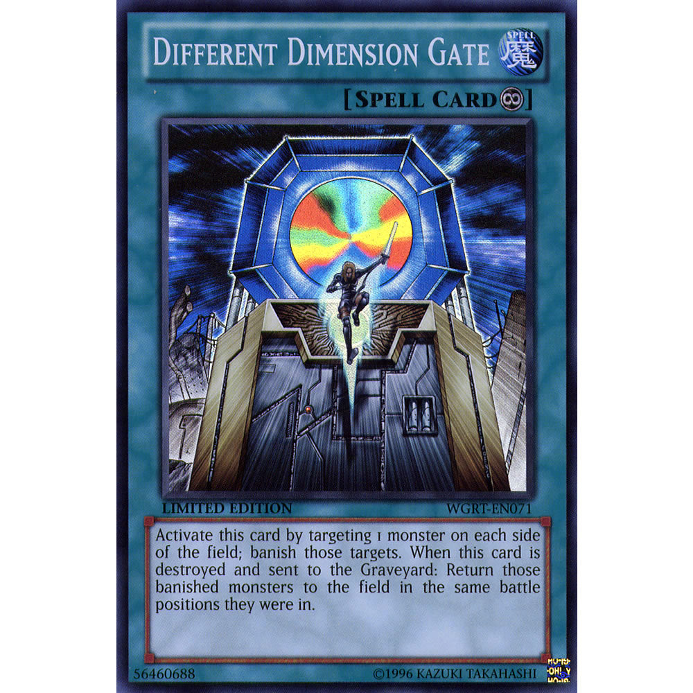 Different Dimension Gate WGRT-EN071 Yu-Gi-Oh! Card from the War of the Giants Reinforcements Set