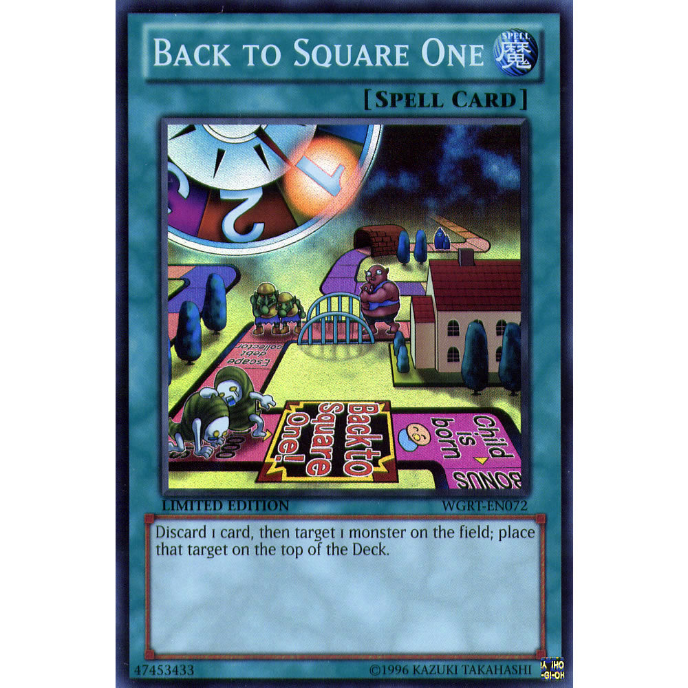 Back to Square One WGRT-EN072 Yu-Gi-Oh! Card from the War of the Giants Reinforcements Set