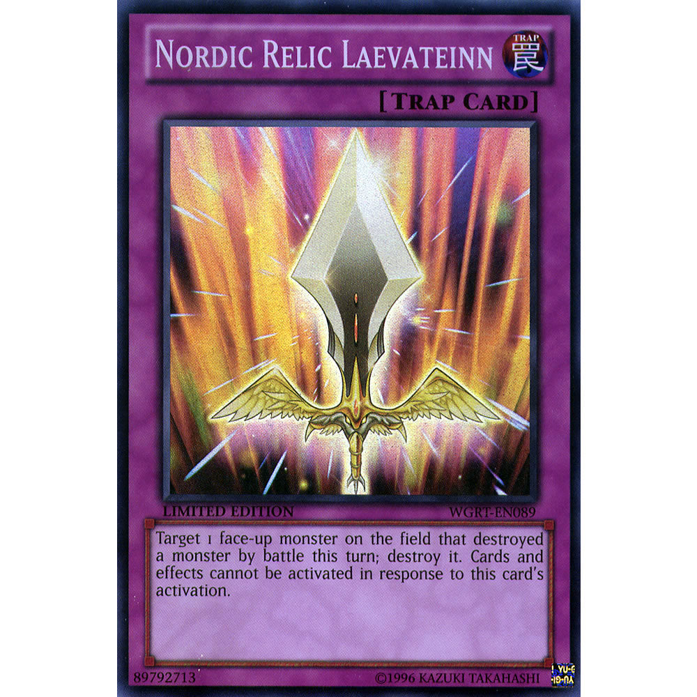 Nordic Relic Laevateinn WGRT-EN089 Yu-Gi-Oh! Card from the War of the Giants Reinforcements Set