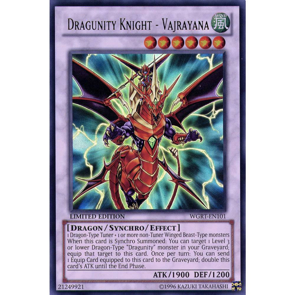 Dragunity Knight - Vajrayana WGRT-EN101 Yu-Gi-Oh! Card from the War of the Giants Reinforcements Set