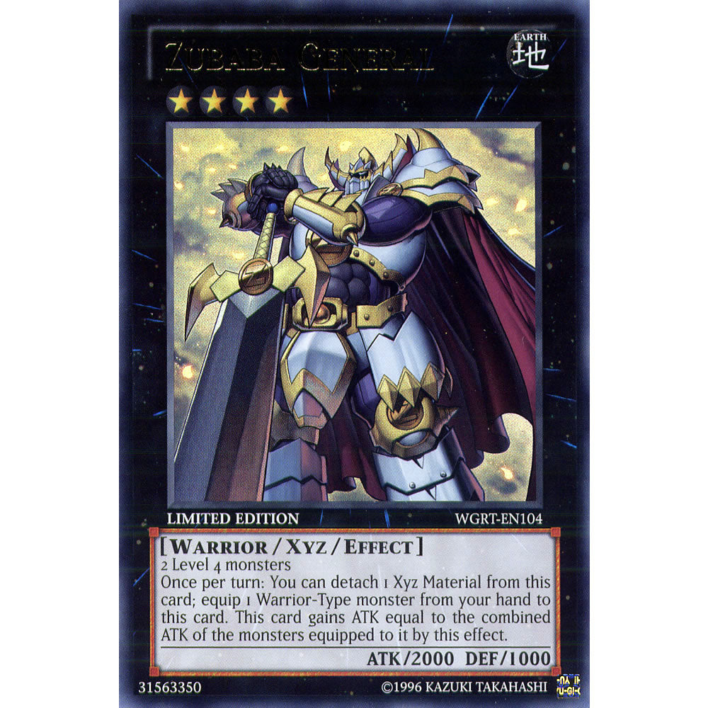 Zubaba General WGRT-EN104 Yu-Gi-Oh! Card from the War of the Giants Reinforcements Set