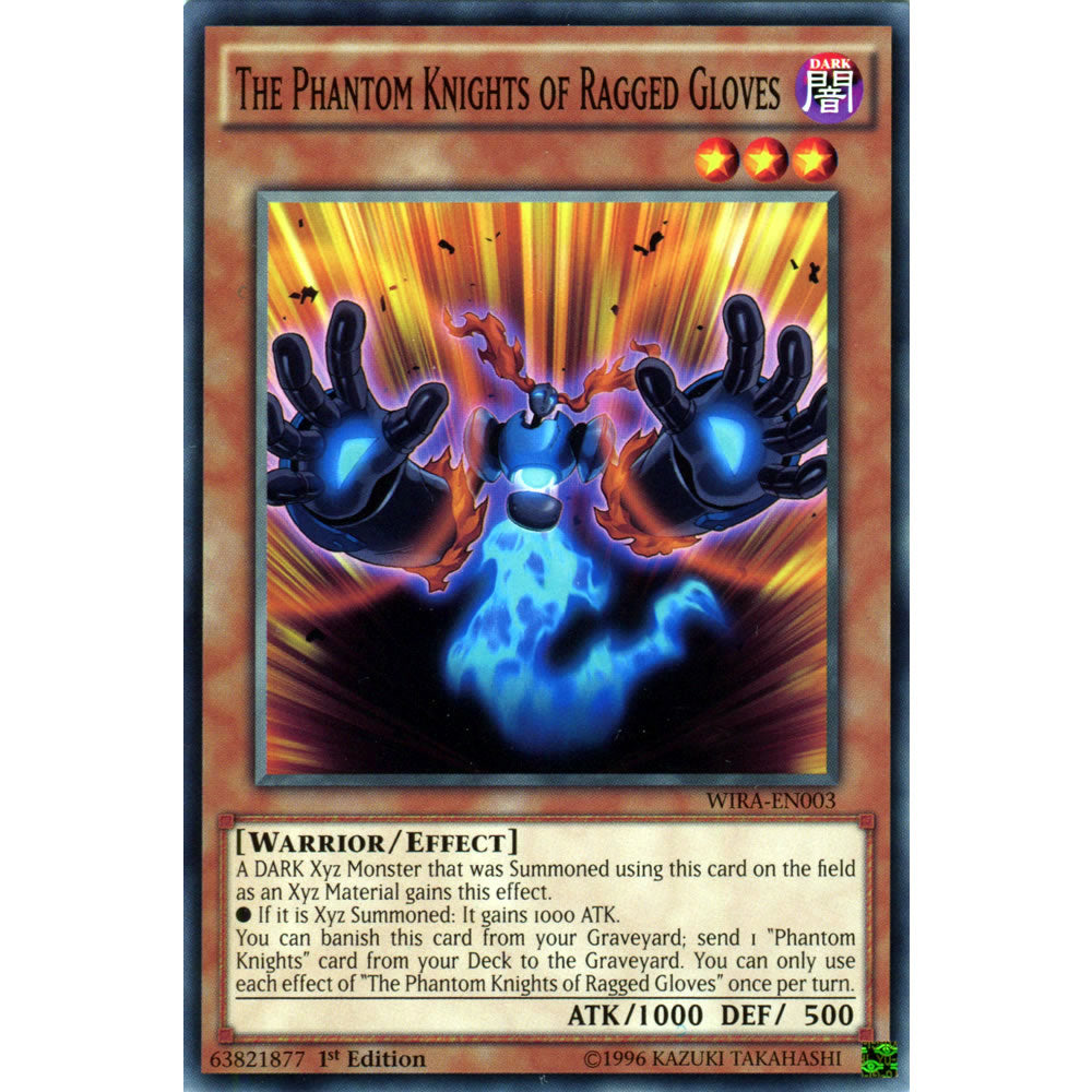 The Phantom Knights of Ragged Gloves WIRA-EN003 Yu-Gi-Oh! Card from the Wing Raiders Set