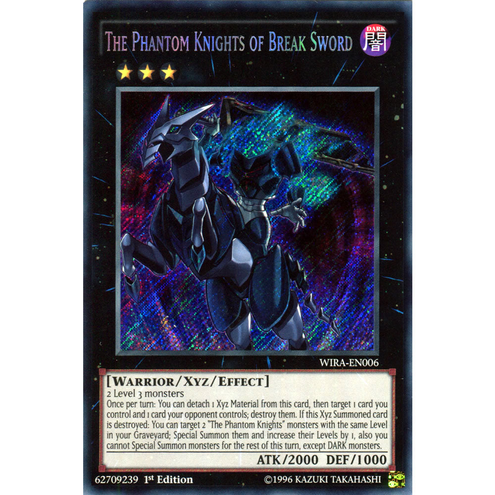 The Phantom Knights of Break Sword WIRA-EN006 Yu-Gi-Oh! Card from the Wing Raiders Set