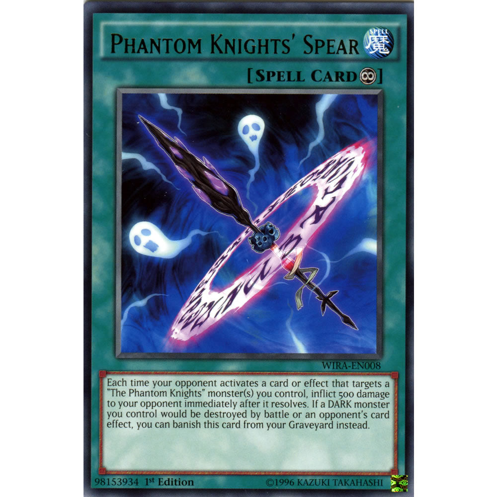 Phantom Knights' Spear WIRA-EN008 Yu-Gi-Oh! Card from the Wing Raiders Set