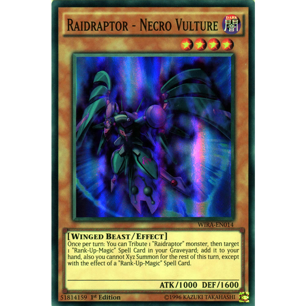 Raidraptor - Necro Vulture WIRA-EN014 Yu-Gi-Oh! Card from the Wing Raiders Set