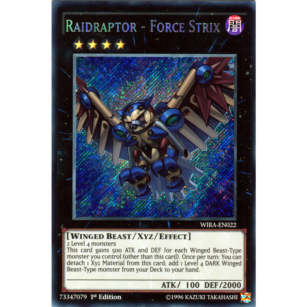 Raidraptor - Force Strix WIRA-EN022 Yu-Gi-Oh! Card from the Wing Raiders Set