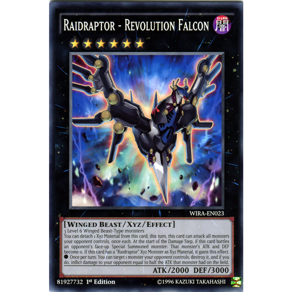 Raidraptor - Revolution Falcon WIRA-EN023 Yu-Gi-Oh! Card from the Wing Raiders Set