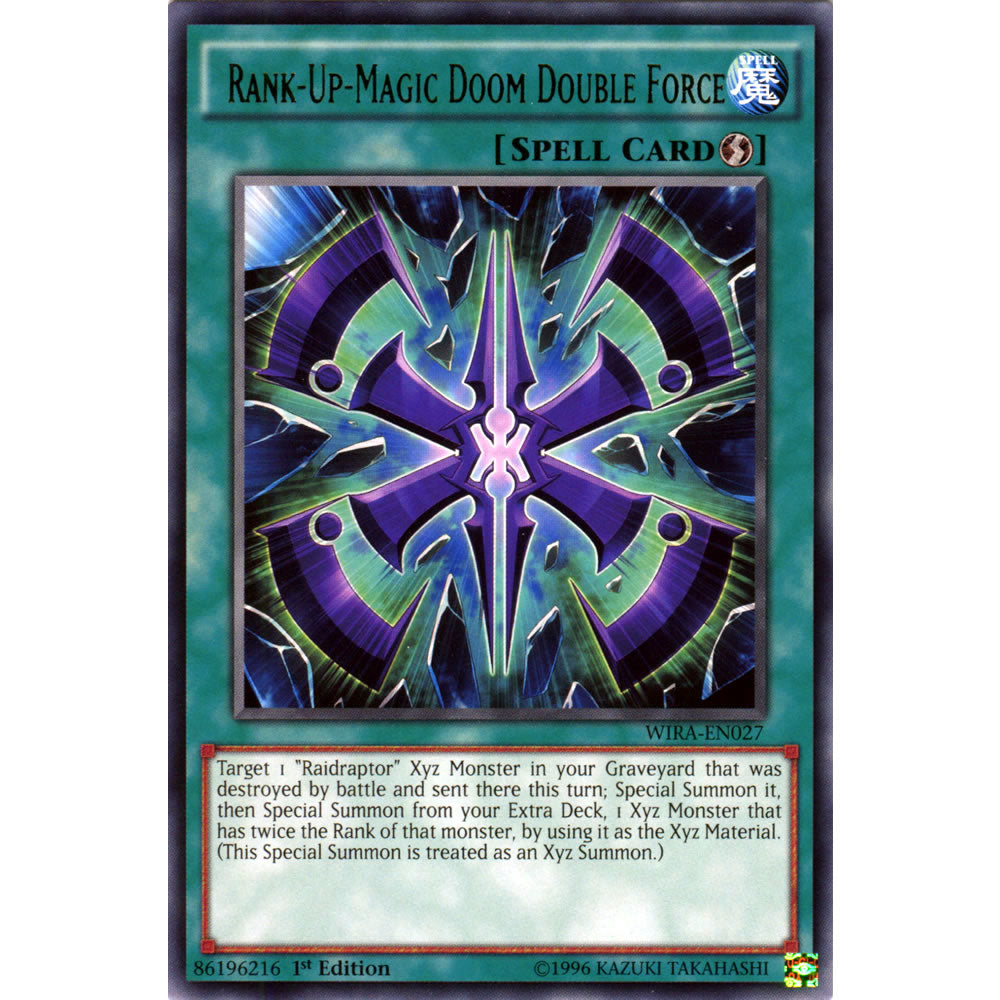 Rank-Up-Magic Doom Double Force WIRA-EN027 Yu-Gi-Oh! Card from the Wing Raiders Set