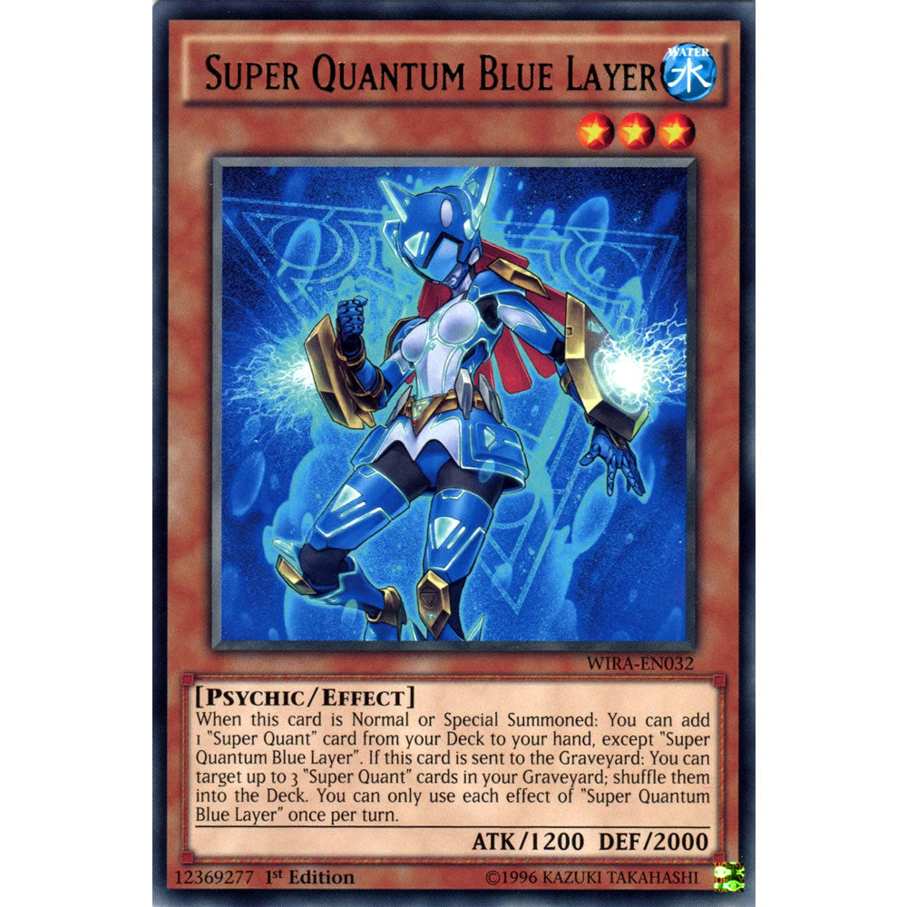 Super Quantum Blue Layer WIRA-EN032 Yu-Gi-Oh! Card from the Wing Raiders Set