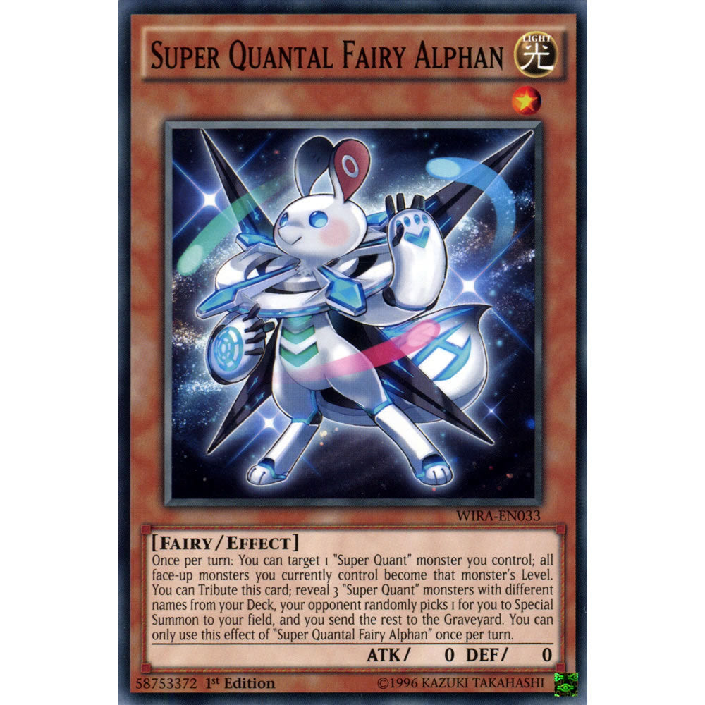 Super Quantal Fairy Alphan WIRA-EN033 Yu-Gi-Oh! Card from the Wing Raiders Set