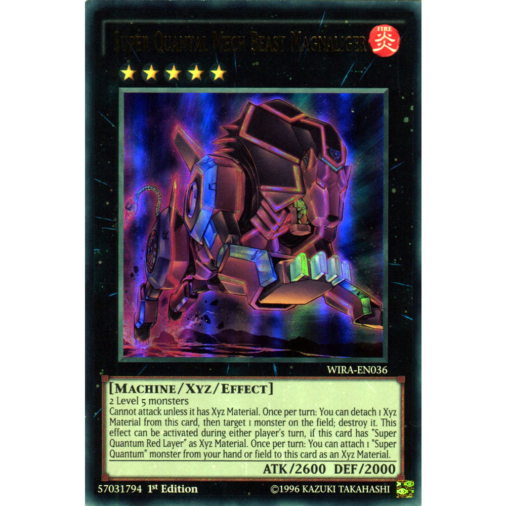 Super Quantal Mech Beast Magnaliger WIRA-EN036 Yu-Gi-Oh! Card from the Wing Raiders Set