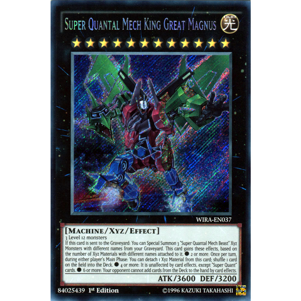 Super Quantal Mech King Great Magnus WIRA-EN037 Yu-Gi-Oh! Card from the Wing Raiders Set