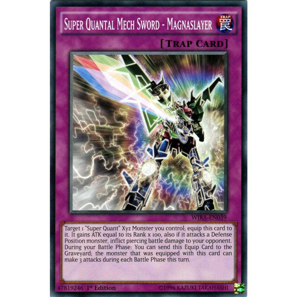 Super Quantal Mech Sword - Magnaslayer WIRA-EN039 Yu-Gi-Oh! Card from the Wing Raiders Set