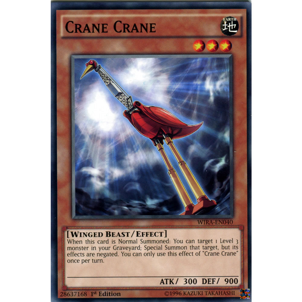 Crane Crane WIRA-EN040 Yu-Gi-Oh! Card from the Wing Raiders Set