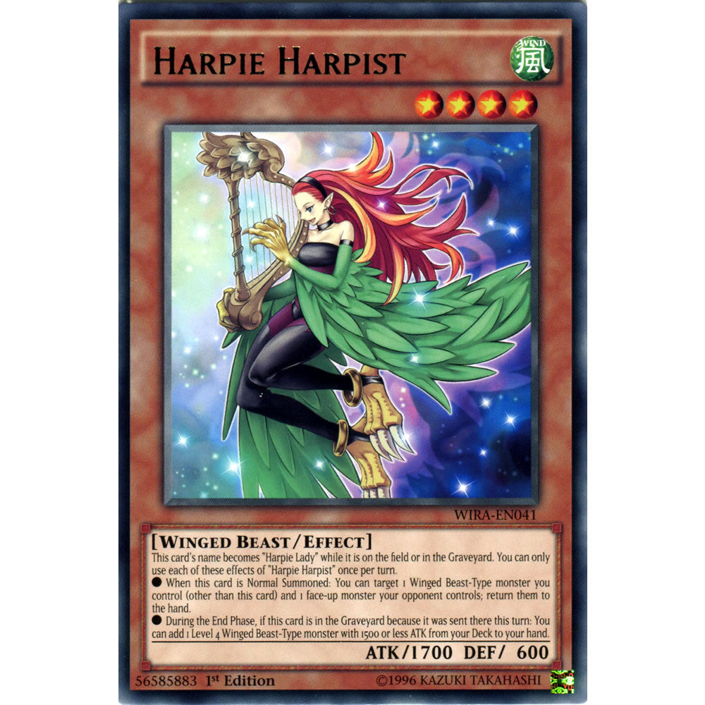 Harpie Harpist WIRA-EN041 Yu-Gi-Oh! Card from the Wing Raiders Set