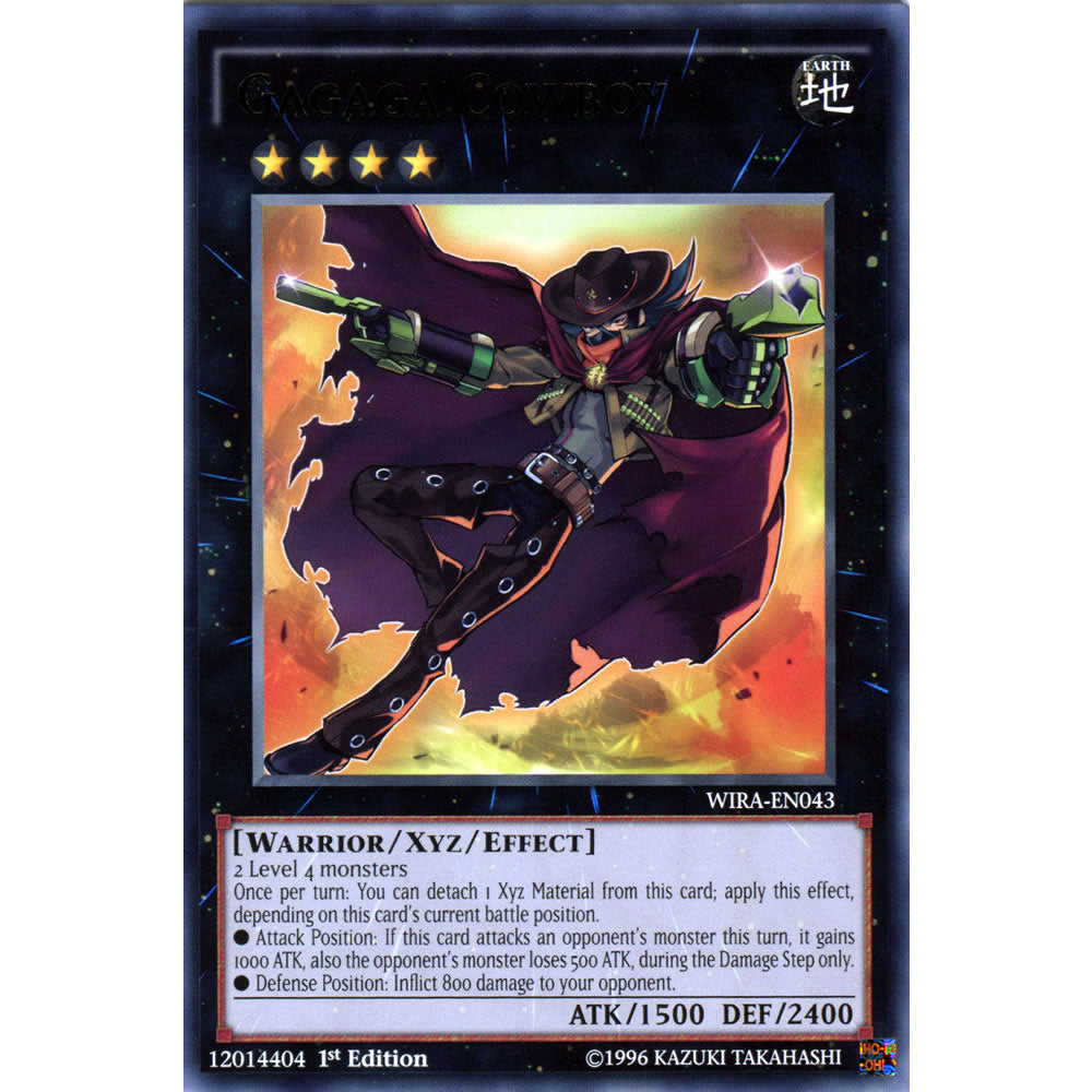 Gagaga Cowboy WIRA-EN043 Yu-Gi-Oh! Card from the Wing Raiders Set