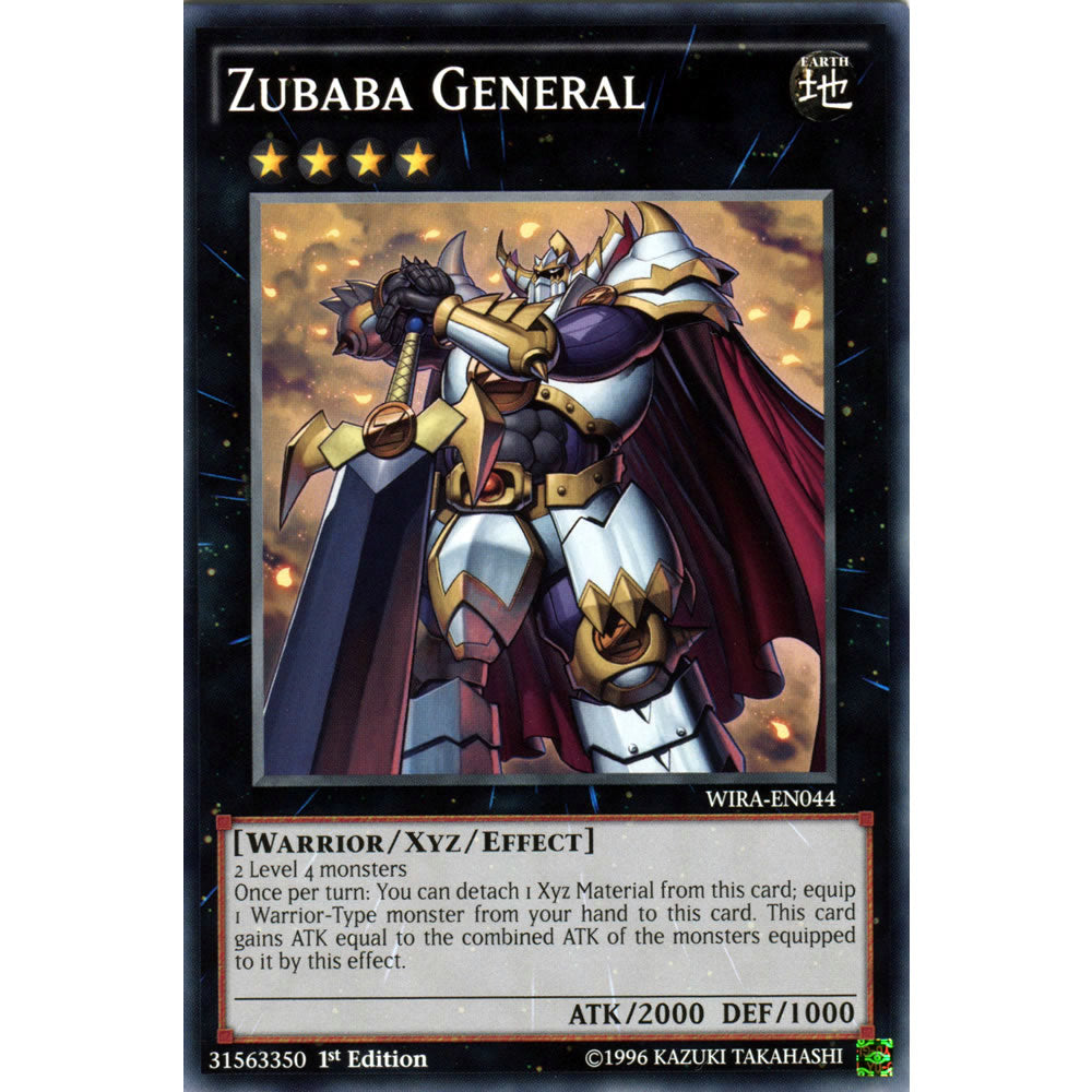 Zubaba General WIRA-EN044 Yu-Gi-Oh! Card from the Wing Raiders Set