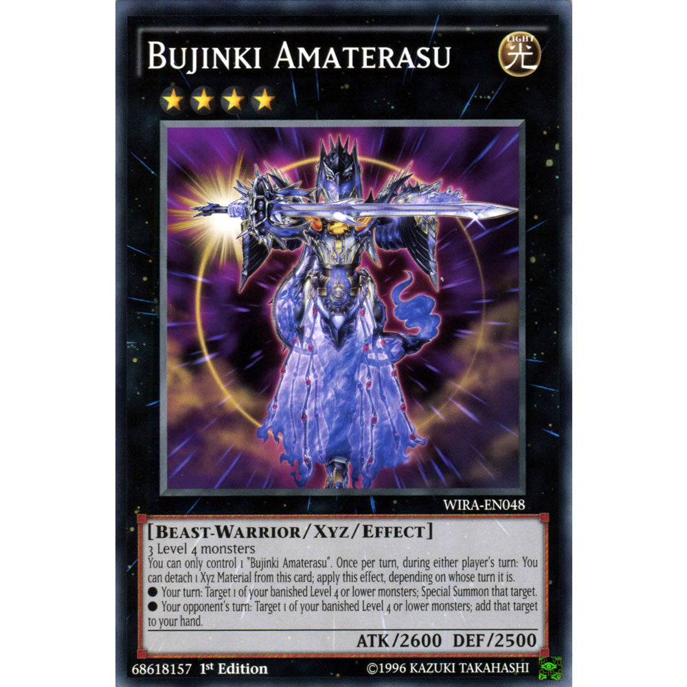 Bujinki Amaterasu WIRA-EN048 Yu-Gi-Oh! Card from the Wing Raiders Set