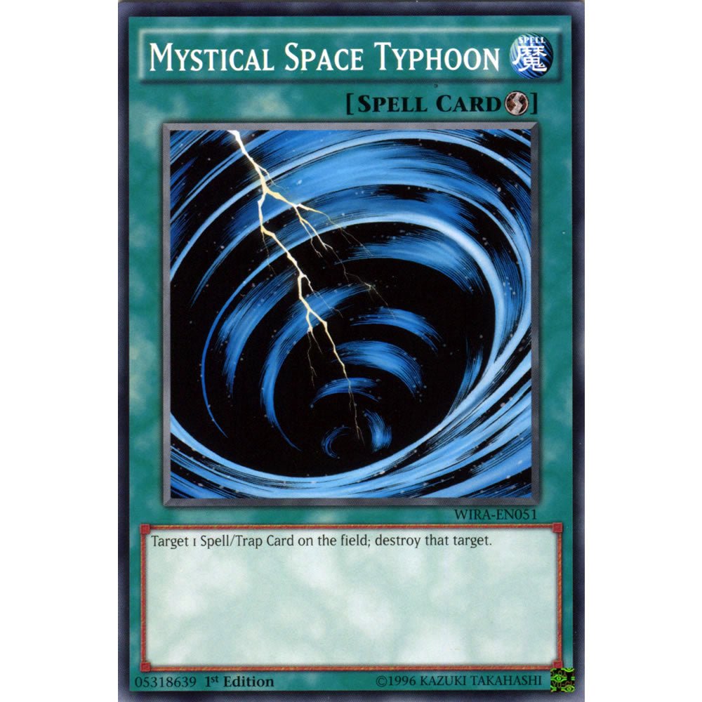 Mystical Space Typhoon WIRA-EN051 Yu-Gi-Oh! Card from the Wing Raiders Set