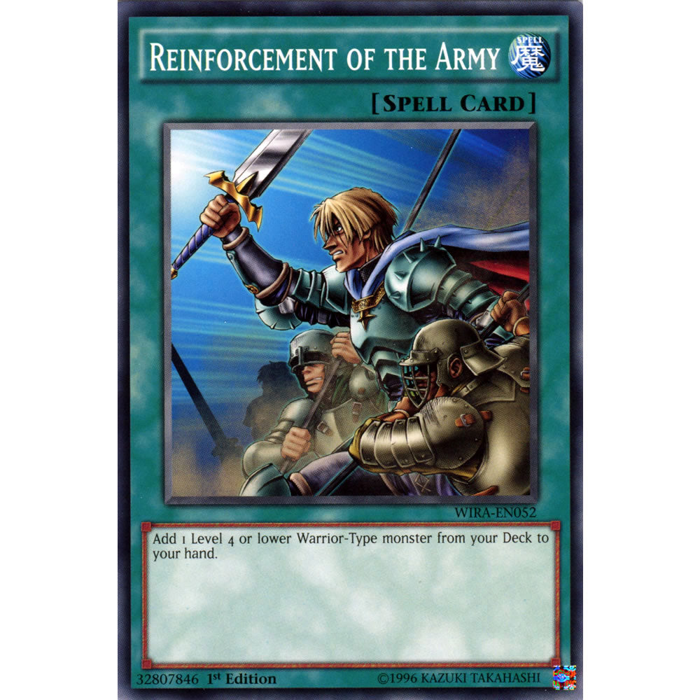 Reinforcement of the Army WIRA-EN052 Yu-Gi-Oh! Card from the Wing Raiders Set