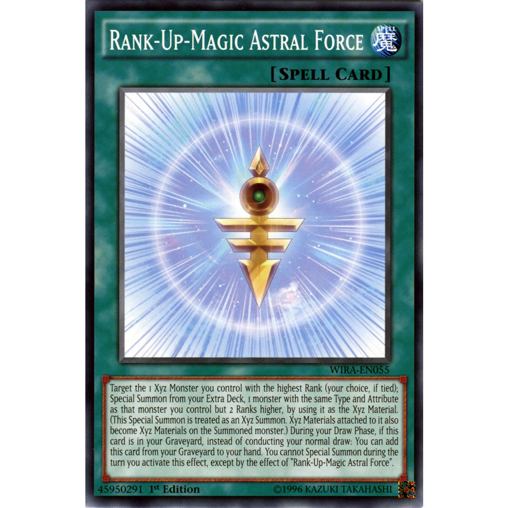 Rank-Up-Magic Astral Force WIRA-EN055 Yu-Gi-Oh! Card from the Wing Raiders Set